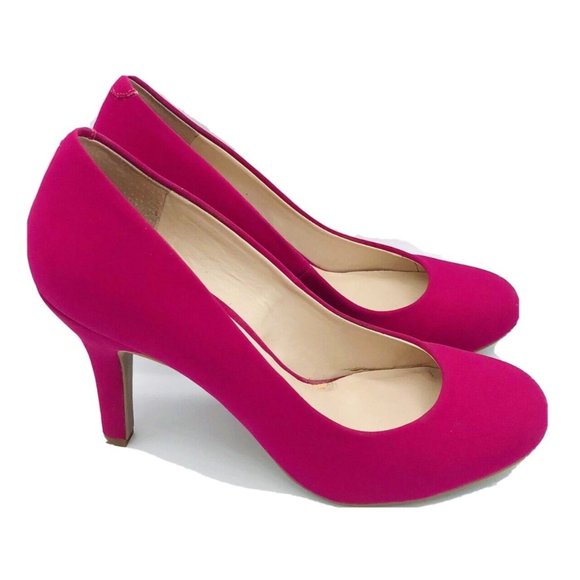 Kelly & Katie Shoes Kelly Katie Womens Heels Pink Suede Pumps